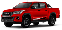 Toyota Hilux rojo metalizado